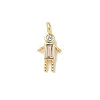 Brass Micro Pave Cubic Zirconia Pendants ZIRC-I356-17G-A11-1