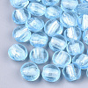 Handmade Silver Foil Lampwork Glass Beads SLF12MMY-1L-1