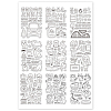 Globleland 9Sheet 9 Style PVC Plastic Stamps DIY-GL0003-07-8