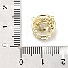 Brass Micro Pave Clear Cubic Zirconia Pendants ZIRC-L104-002G-3