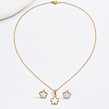 Natural Shell Flower Jewelry Set VN0108-3
