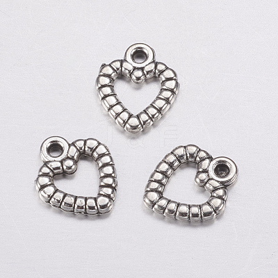 Heart Tibetan Style Alloy Charms AC0324-1