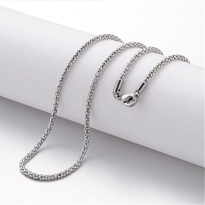 Non-Tarnish 304 Stainless Steel Necklace MAK-K004-02P-1