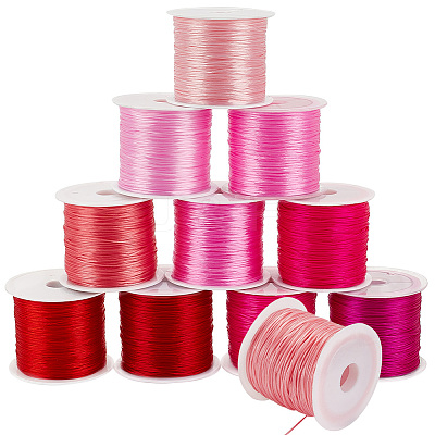 11 rolls 11 colors Flat Elastic Crystal String EW-PH0001-11-1