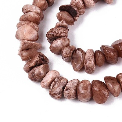 Dyed Natural Yellow Jade Beads Strands G-ZX005-13I-1