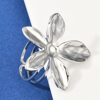 304 Stainless Steel Cuff Rings RJEW-D306-06P-1