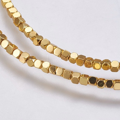 Electroplate Non-magnetic Synthetic Hematite Bead Strands X-G-K237-08P-1