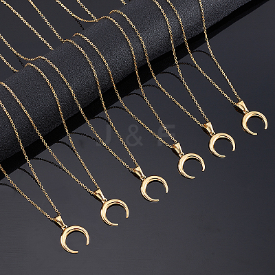 DIY 304 Stainless Steel Pendant Necklace Making Kits DIY-UN0002-14G-1
