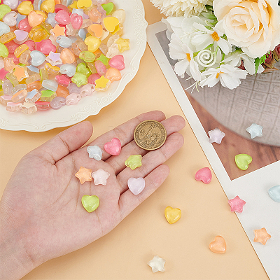 200Pcs 2 Styles Plastic Cabochons KY-AR0001-37-1