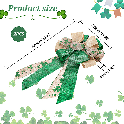 Big Polyester Packaging Ribbon Bows FIND-WH0126-09B-1
