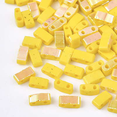 Electroplate Opaque Glass Seed Beads SEED-S023-18B-04A-1