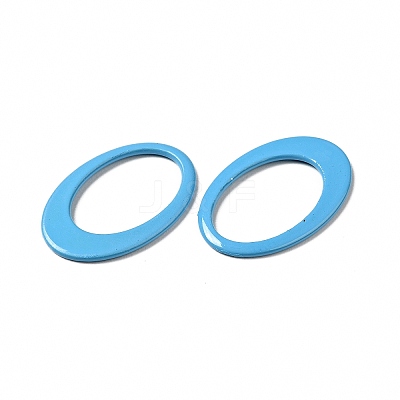 Spray Painted 201 Stainless Steel Linking Rings STAS-G304-05-1