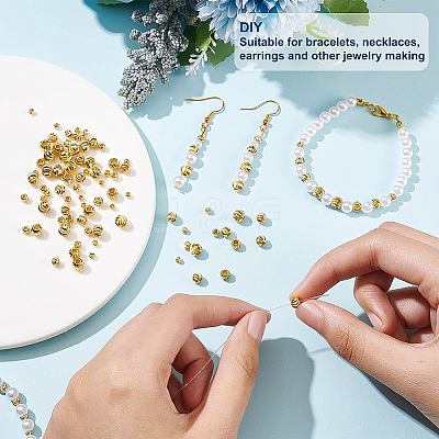 Brass Beads KK-BC0005-55G-1
