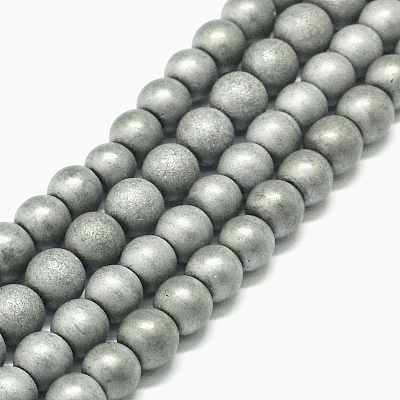 Non-magnetic Synthetic Hematite Beads Strands X-G-K015-6mm-02F-1