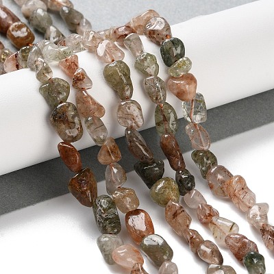 Natural Rutilated Quartz Beads Strands G-P497-01C-19-1