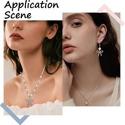 24Pcs 2 Colors Alloy Rhinestone Pendants ALRI-SC0001-46-1