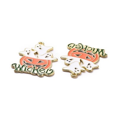 Halloween Alloy Enamel Pendant ENAM-B047-07LG-1