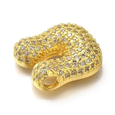 Brass with Cubic Zirconia Pendants KK-Q818-02U-G-1