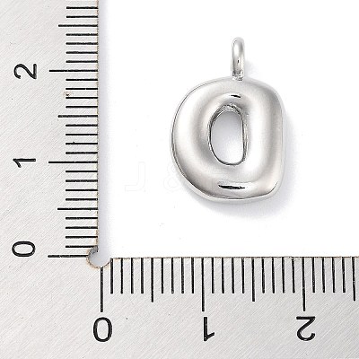 Rack Plating Brass Balloon Letter Pendants KK-C050-01P-D-1