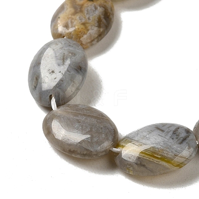 Natural Bamboo Leaf Agate Beads Strands G-NH0014-B01-02-1