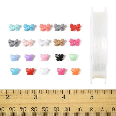 131.1G 23 Styles Opaque Acrylic Beads SACR-FS0001-45-1