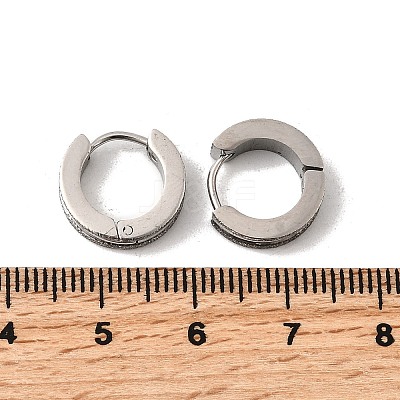 304 Stainless Steel Hoop Earrings EJEW-L302-03D-P-1