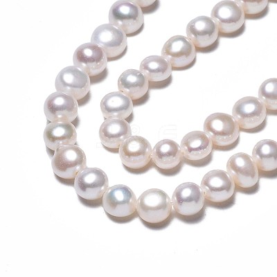 Natural Cultured Freshwater Pearl Beads Strands PEAR-N014-07B-1