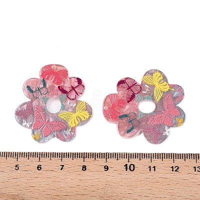 Printed Acrylic Pendants OACR-T028-07C-1