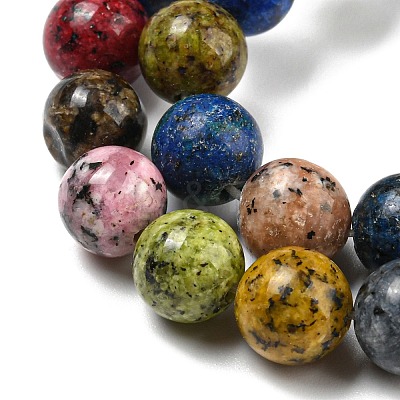 Natural Dyed Sesame Jasper Beads Strands G-E443-A33-1