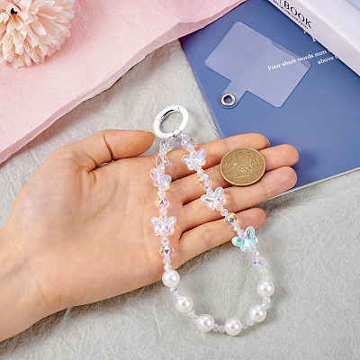 Resin Beads Mobile Straps AJEW-TAC0006-10D-1