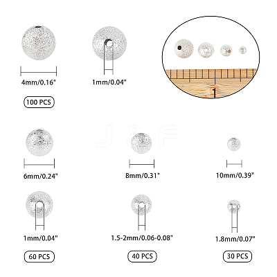 Brass Textured Beads KK-AR0001-09-1