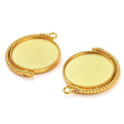 Zinc Alloy Pendant Cabochon Settings X-FIND-NH0001-13B-G-1