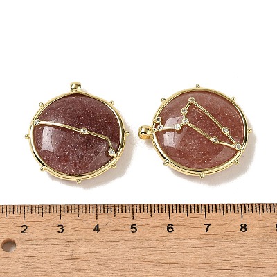 Constellation Natural Strawberry Quartz Pendants G-A300-C-1