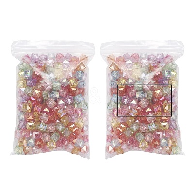 200Pcs Transparent Acrylic Beads TACR-YW0001-23-1