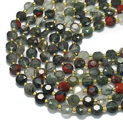 Natural African Bloodstone Beads Strands G-C116-A33-02-1