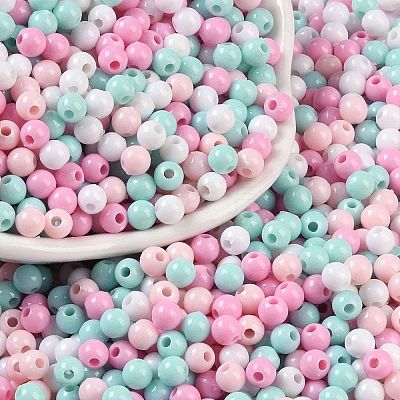 Opaque Acrylic Beads OACR-H118-07B-07-1