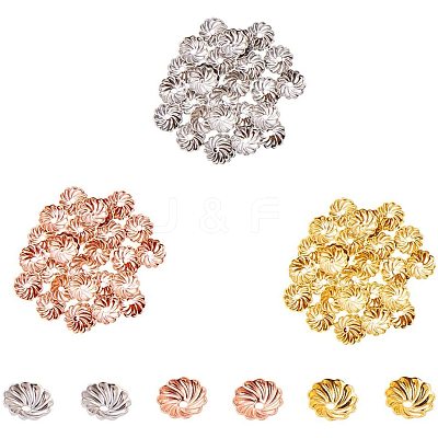 Brass Flower Bead Caps KK-PH0034-81-1