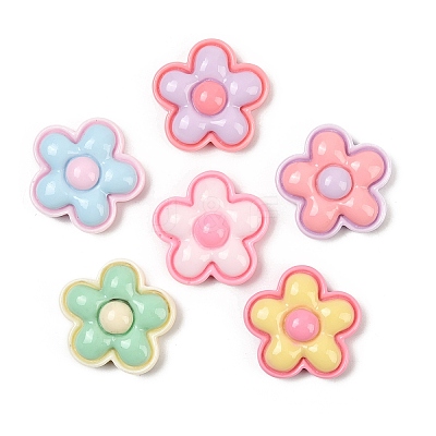 Opaque Resin Enamel Cabochons CRES-D308-12-1