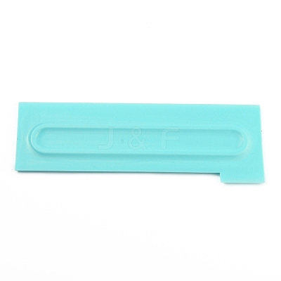 Plastic Baking Edge Dough Scraper and Cutter Pastry Spatulas LS-AJEW-P077-09-1