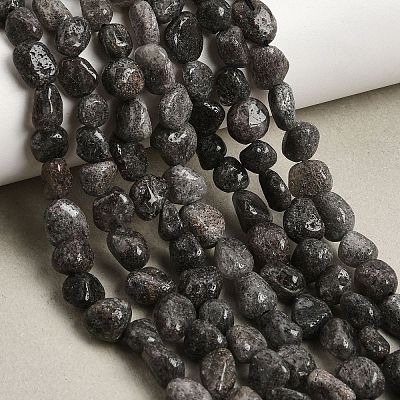Natura Black Rutilated Quartz Beads Strands GG-CBAC13F-A02-02-1