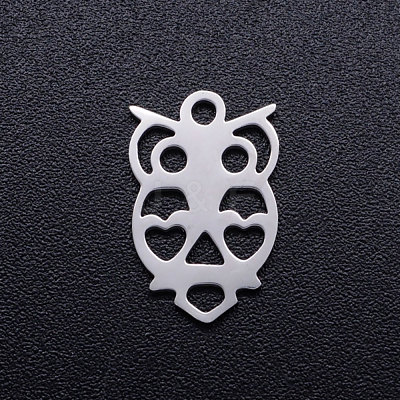 Tarnish Resistant 201 Stainless Steel Hollow Charms STAS-Q201-JN275-1-1