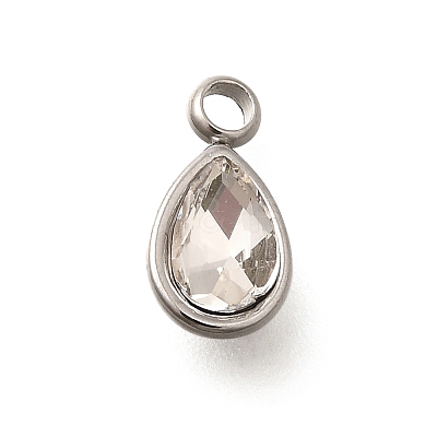 304 Stainless Steel Pendants STAS-Q346-04P-04-1