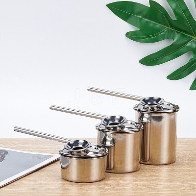 Stainless Steel Blowing Glaze Pot AJEW-WH0120-68A-1