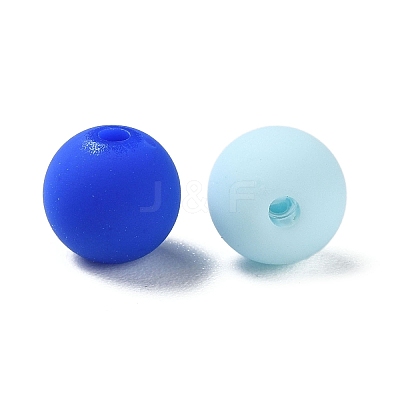 Rubberized Style Imitated Silicone Acrylic Beads X1-MACR-D029-01K-1