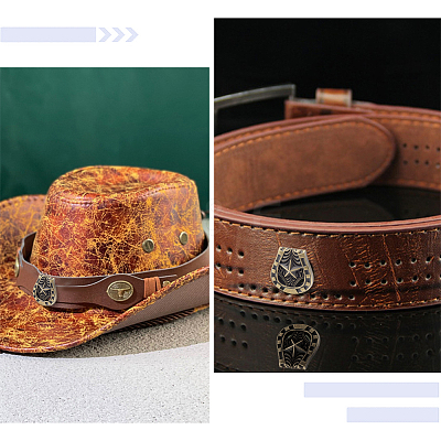 16Pcs 2 Colors Luggage Leather Belt Alloy Craft Solid Screw Rivets FIND-CP0002-64-1