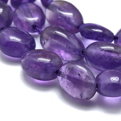 Natural Amethyst Beads Strands G-O186-B-05-1
