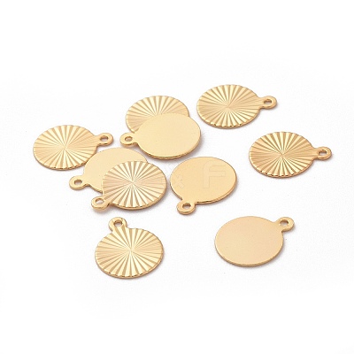 Brass Charms X-KK-R037-223G-1