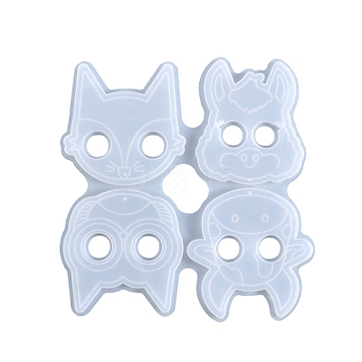 Animal Self Defense Keychain Silicone Molds DIY-P006-25-1