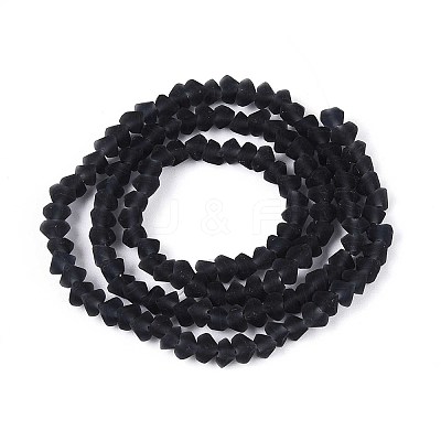 Frosted Transparent Glass Beads Strands LS-GLAA-N016-4mm-30-1