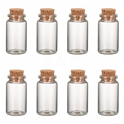 Glass Jar Glass Bottles AJEW-H004-4-1